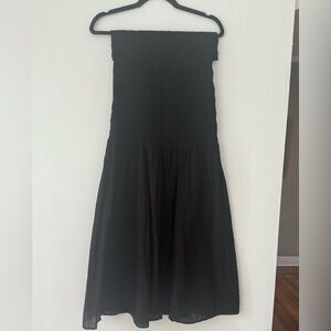 Lisa Says Gah Echo smocked strapless dress